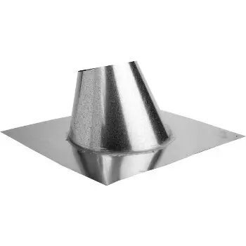 8-1200 8 In. Adjustable Gray Metal Roof Flashing - Galvanized Steel