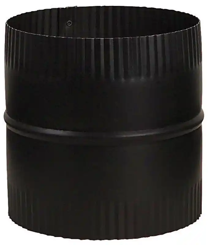 7 In. Diameter X 7 In. Length Steel Stove Pipe - Black