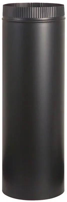 Stove Pipe, Black, 4 X 24 In.