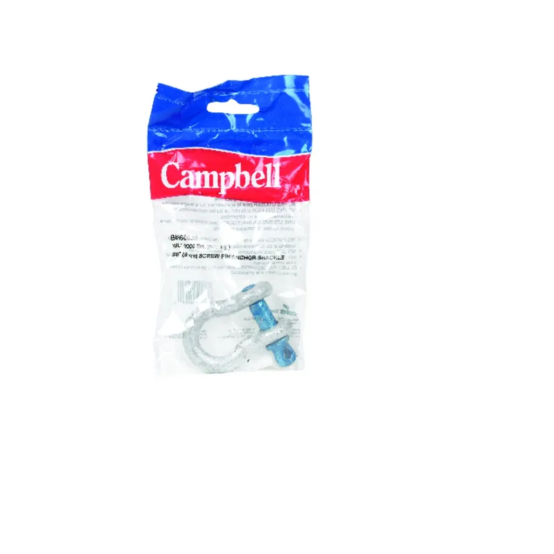 Galvanized Screw Pin Anchor Shackle, 3/8 In.
