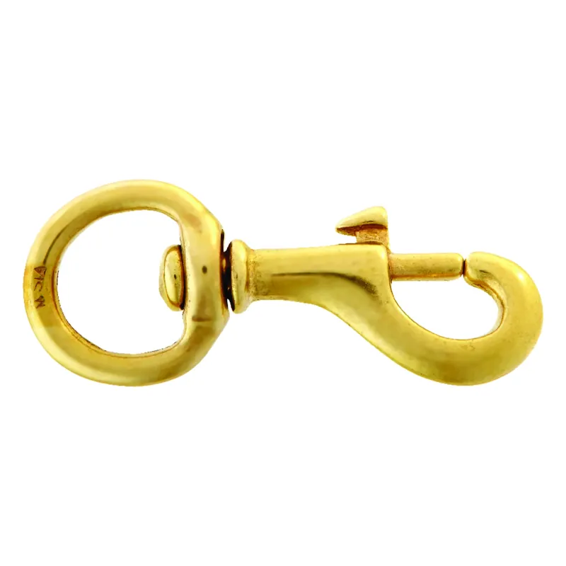 Bronze Swivel Round Eye Bolt Snap, 3/4 In.