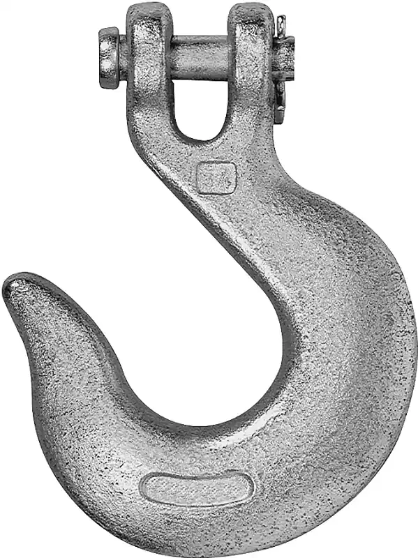 Clevis Slip Hook, Zinc Plated, 3/8 In.