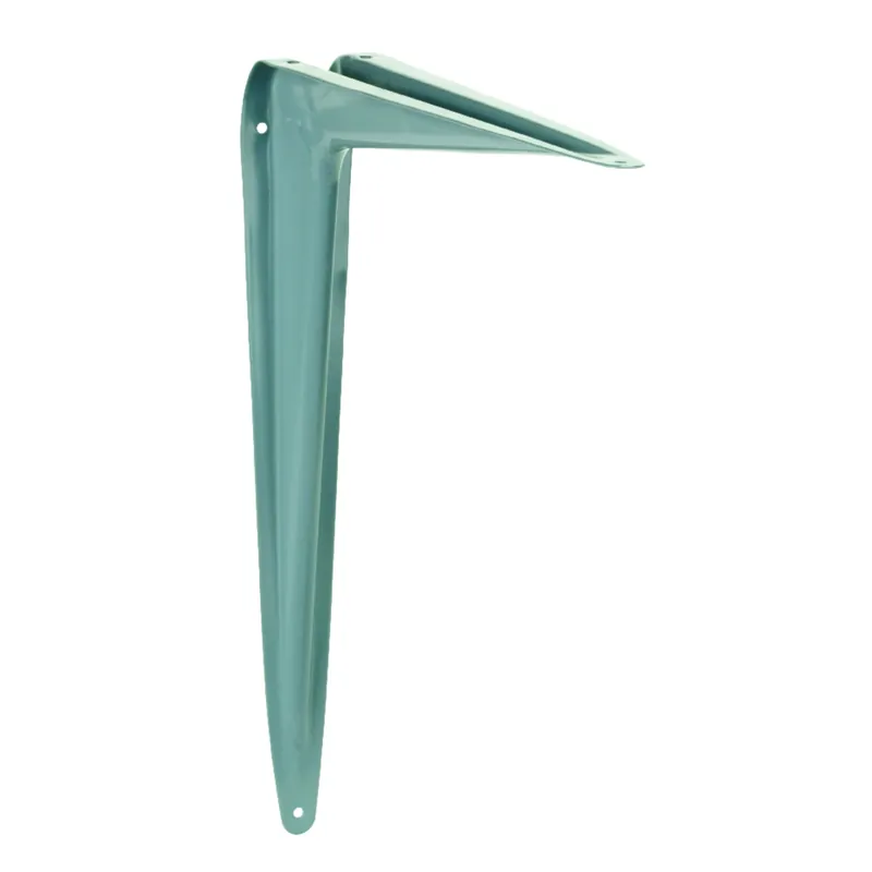Gray Steel Shelf Support 18 Gauge 12 Inch Length 100 Pound Capacity