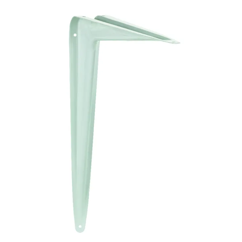 White Steel Shelf Support 18 Gauge 12 Inch Length 100 Pound Capacity