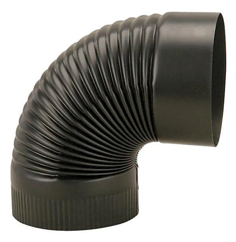 Imperial 6 In. D X 6 In. D 90 Deg Galvanized Steel Stove Pipe Elbow