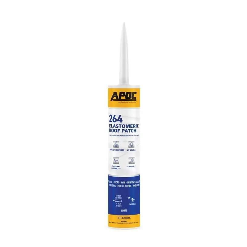 Apoc Gloss White Elastomeric Roof Sealant 10.1 Oz Tube Ap-2649