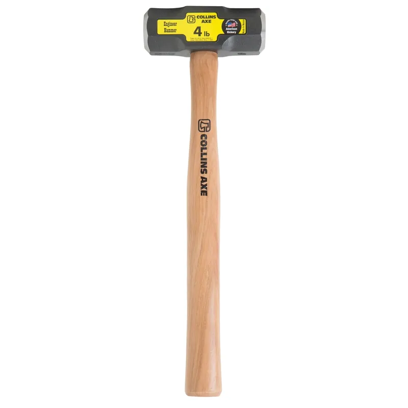 4 Lb. Double Face Engineer‘s Hammer, 16 In. Hickory Handle