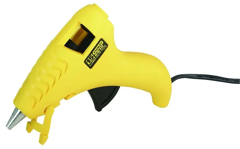 15 W Dual Temperature Mini Glue Gun With Built-in Stand And Trigger Feed