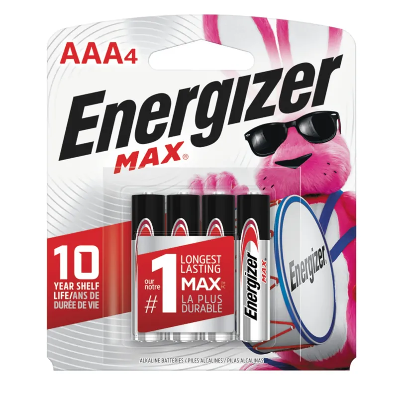 Max Aaa Alkaline Batteries 4 Pk Carded