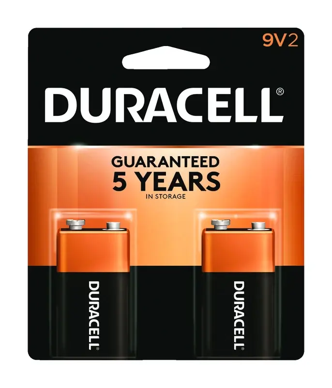 Coppertop 9-volt Alkaline Batteries 2 Pk Carded