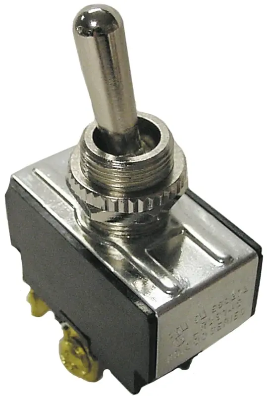 20 Amps Single Pole Toggle Switch Black/silver 1 Pk