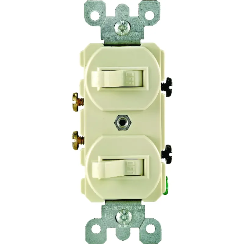 15 Amps Single Pole Toggle Switch Ivory 1 Pk