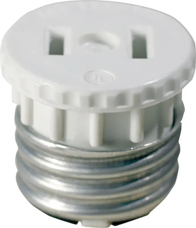 Plastic Medium Base Socket Adapter 1 Pk