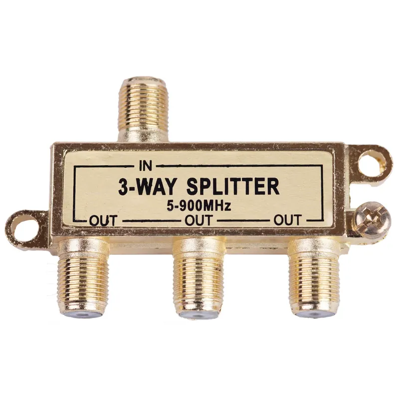Just Hook It Up 3 Way Coax Splitter 75 Ohm 900 Mhz 1 Pk