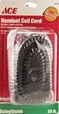 25ft Black Telephone Handset Coil Cord Model 140152-00
