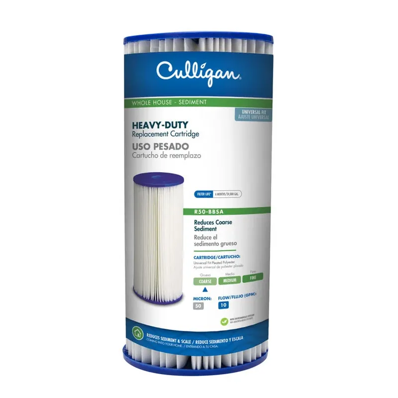 R50-bbsa Heavy Duty 50 Micron Sediment Water Filter Cartridge 4-1/2" Diameter 9-3/4" Height