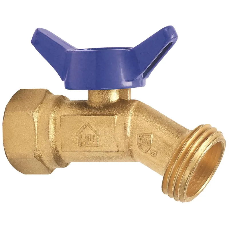 3/4 In. Fip X 3/4 In. Mht Brass No-kink Hose Bibb Valve