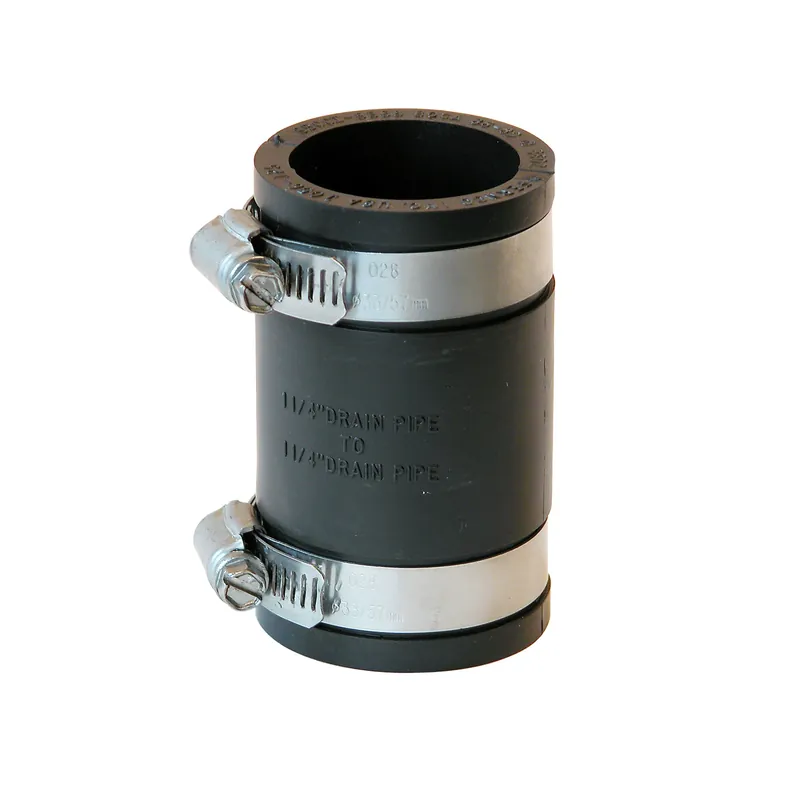 Schedule 40 1-1/4 In. Hub X 1-1/4 In. D Hub Pvc Flexible Coupling 1 Pk