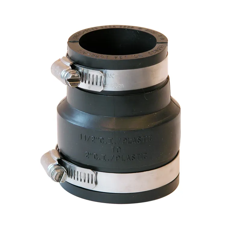 Schedule 40 2 In. Hub Each X 1-1/2 In. D Hub Pvc Flexible Coupling 1 Pk