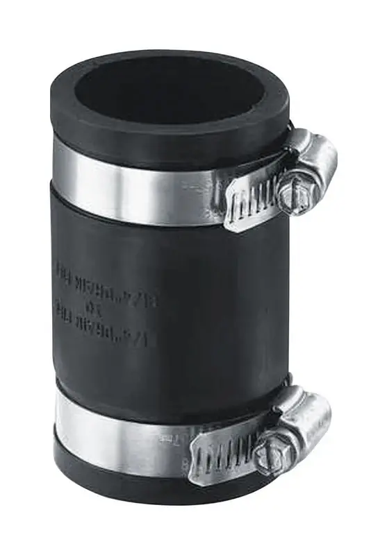 Schedule 40 2 In. Hub Each X 2 In. D Hub Pvc Flexible Coupling 1 Pk