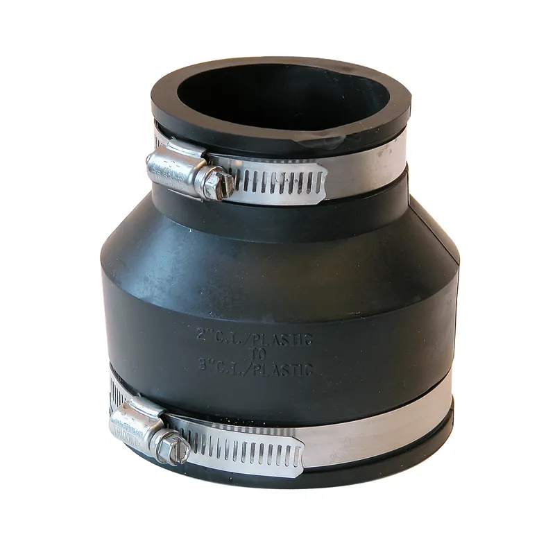 Schedule 40 3 In. Hub X 2 In. D Hub Pvc 4-1/2 In. Flexible Coupling 1 Pk