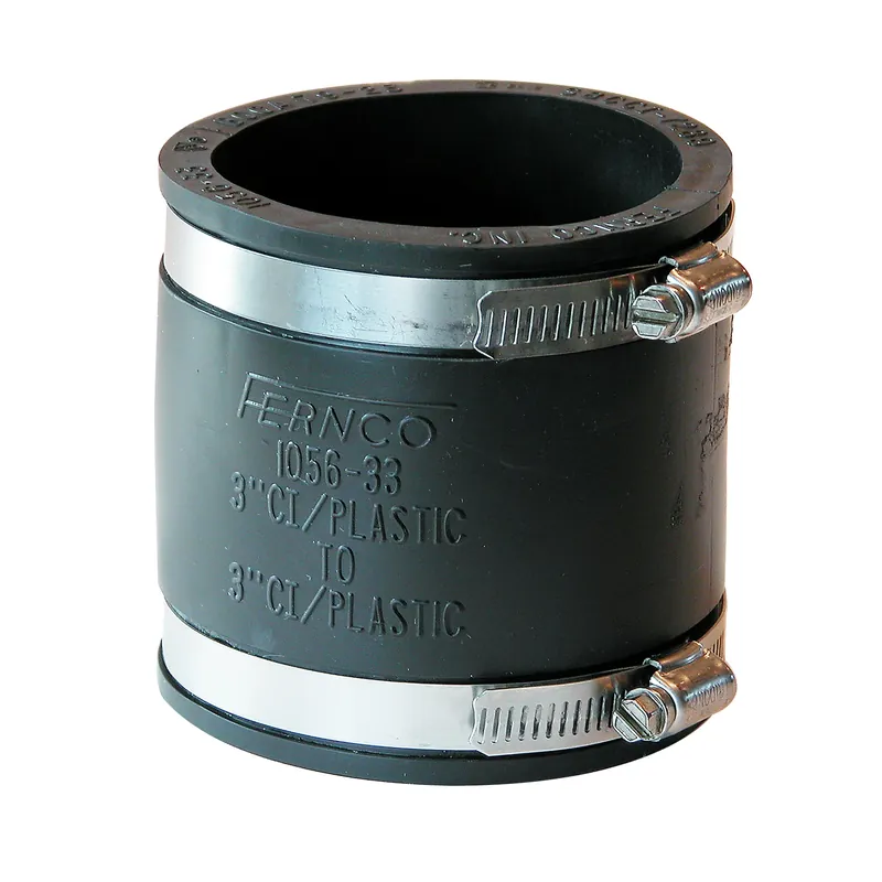 Schedule 40 3 In. Hub X 3 In. D Hub Pvc Flexible Coupling 1 Pk