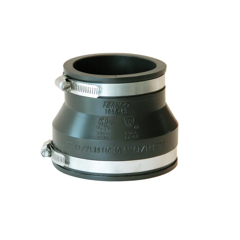 Schedule 40 4 In. Hub X 3 In. D Hub Pvc Flexible Coupling 1 Pk