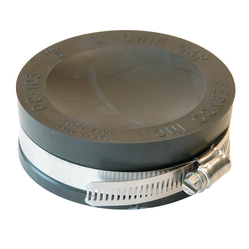 Schedule 40 3 In. Hub Hub Pvc 4.4 In. Drain Cap 1 Pk