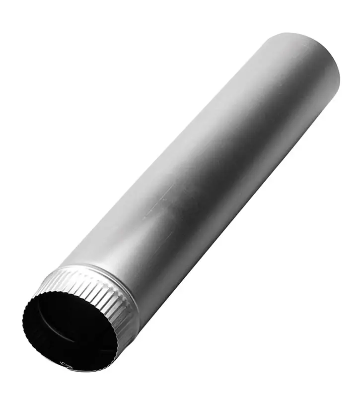 Jordan 24 In. L X 4 In. D Silver/white Aluminum Vent Pipe