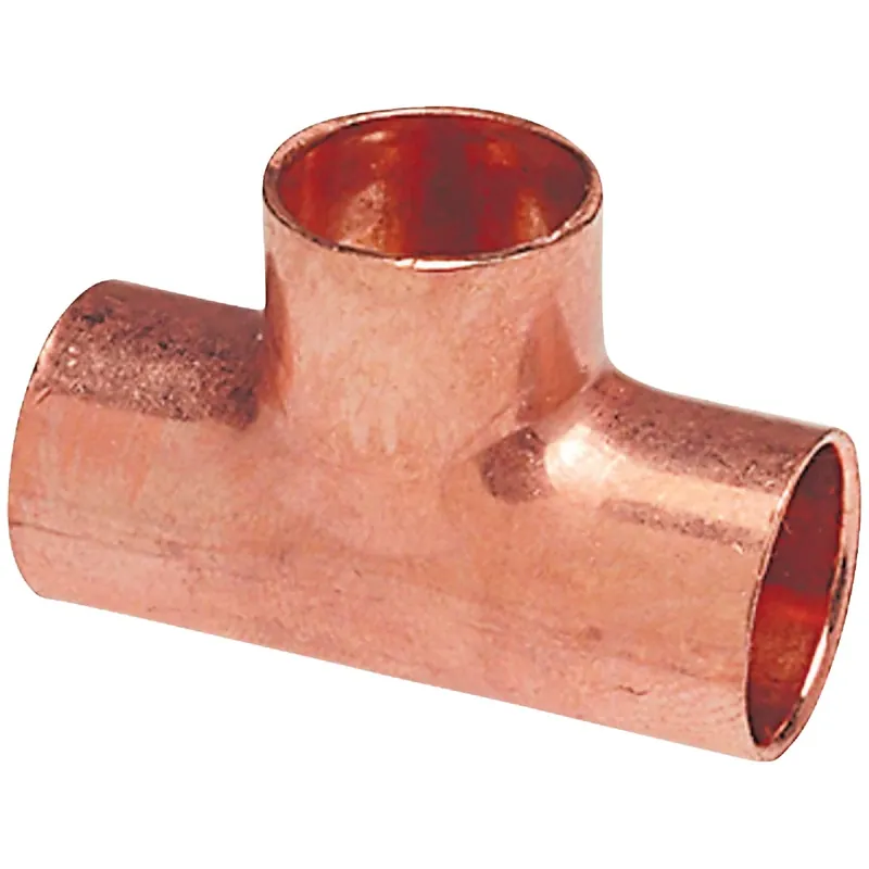 1 In. Copper X 1 In. D Sweat Copper Tee 1 Pk