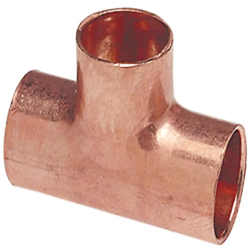 1 In. Sweat X 1 In. D Sweat Copper Reducing Tee 1 Pk