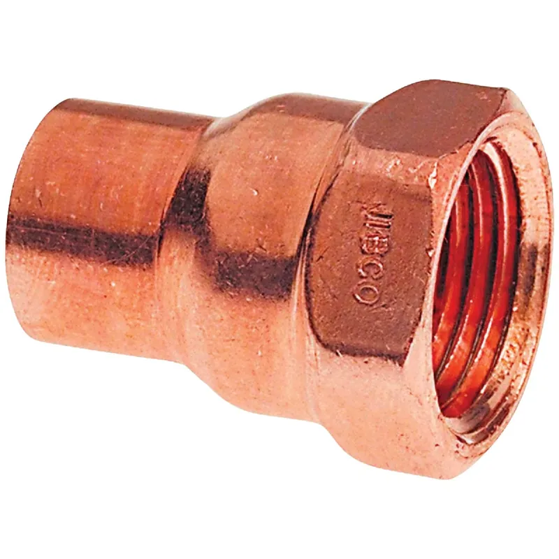 1/2 In. Copper Sweat X 3/4 In. D Fip Copper Pipe Adapter 1 Pk