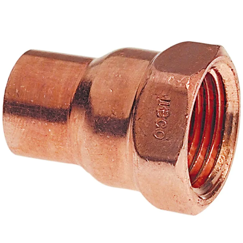 1/2 In. Copper X 3/8 In. D Fip Copper Pipe Adapter 1 Pk