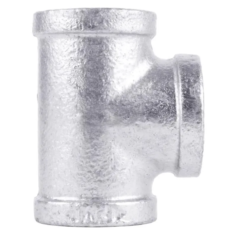 Stz Industries 1/4 In. Fip Each X 1/4 In. D Fip 1/4 In. D Fip Galvanized Malleable Iron Tee