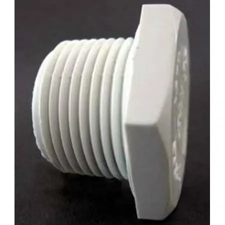 035624 1 Inch Pvc Schedule 40 Pipe Plug, Mpt Connection, 150 Psi