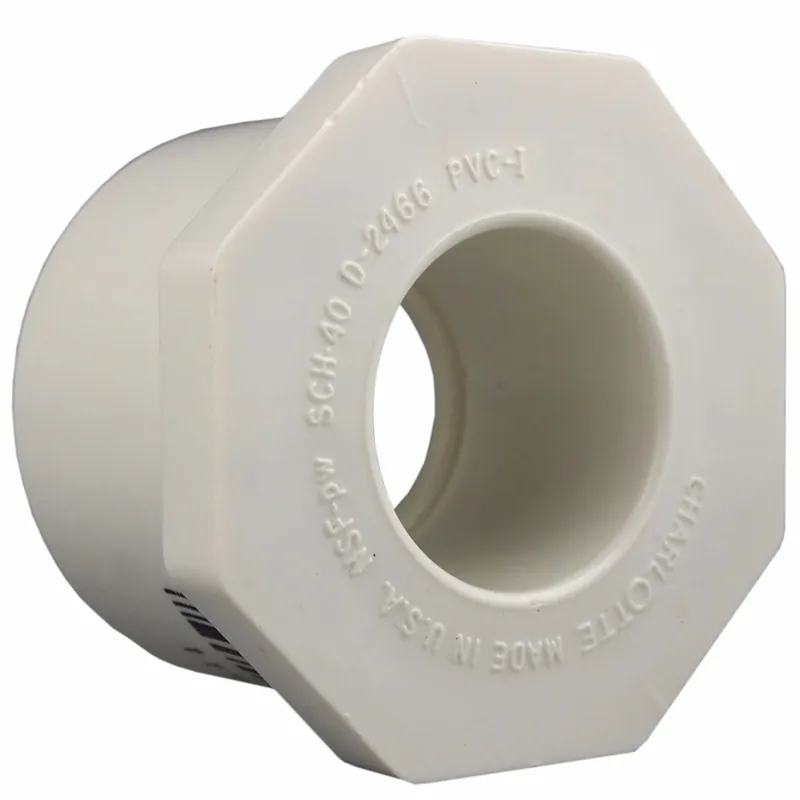 Schedule 40 2 In. Spigot X 1 In. D Slip Pvc Reducing Bushing 1 Pk
