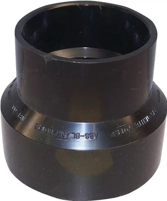 Abs Reducing Coupling 2 X 1-1/2 Inch Schedule 40 Hub Connection