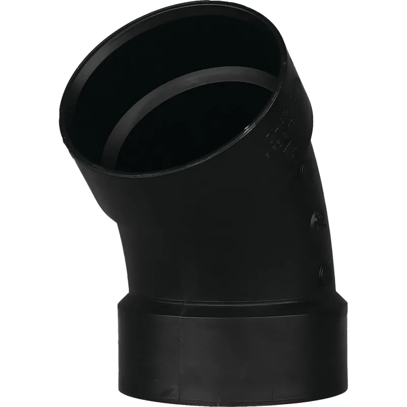 Abs/dwv 45-degree Pipe Ell, 1-1/2 In.