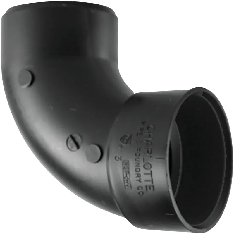 Abs/dwv Pipe 90-degree Street Ell, 1-1/2 In.