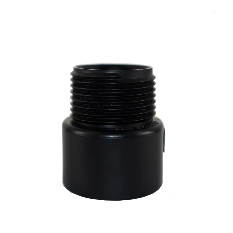 Abs/dwv Pipe Adapter, 2 In., Hub X Mip