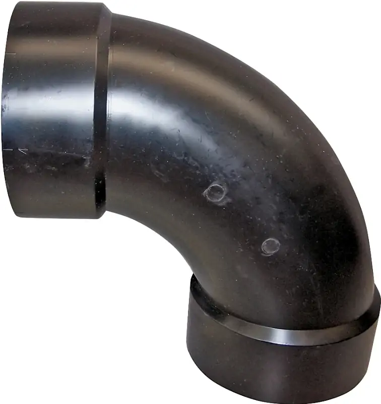 1-1/2 Inch Abs Long Sweep 90 Degree Elbow - Canplas Model 102276bc