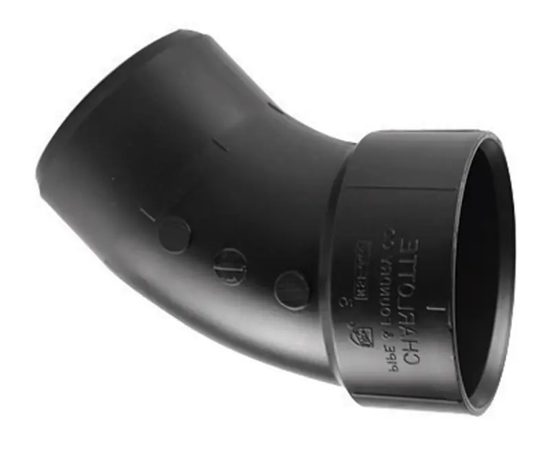 Abs/dwv Pipe 45-degree Street Ell, 2 In.