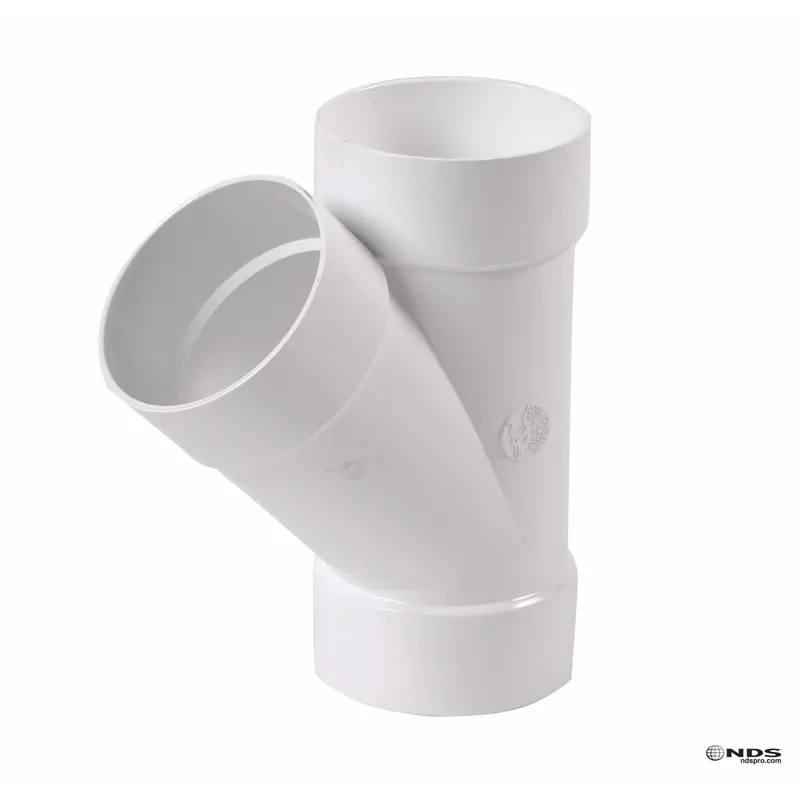 Schedule 35 4 In. Hub Each X 4 In. D Hub Pvc Wye 1 Pk
