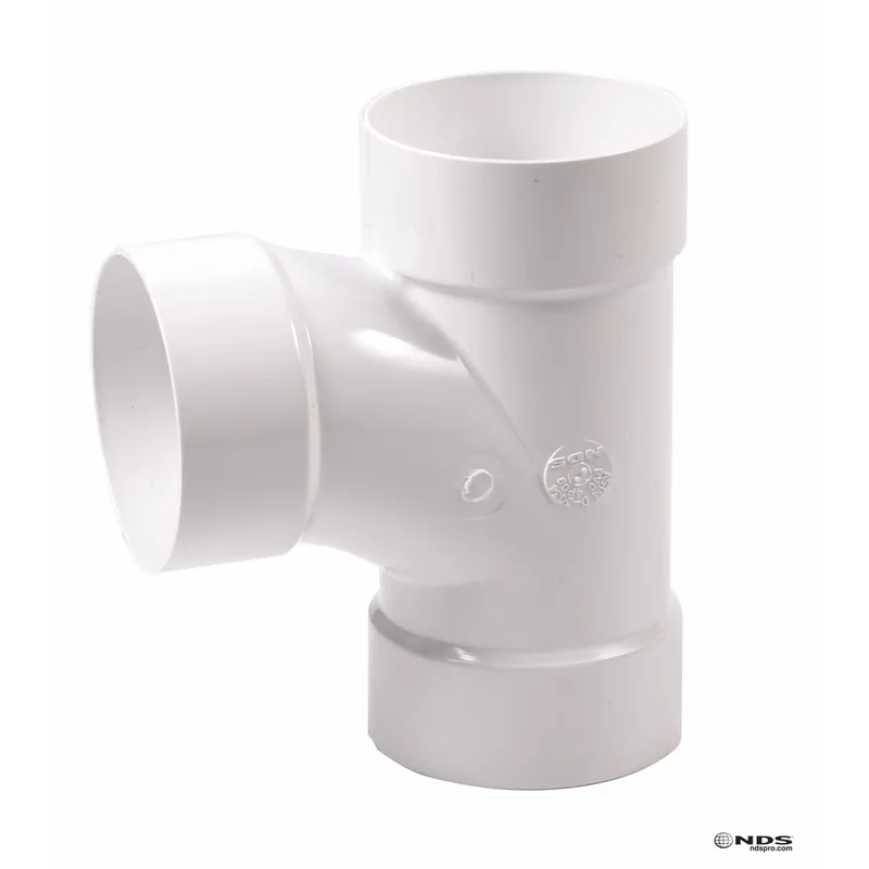 Schedule 35 4 In. Hub Each X 4 In. D Hub Pvc Sanitary Tee 1 Pk