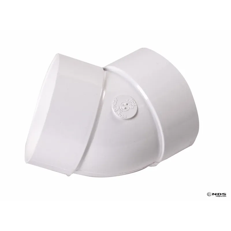 Nds Schedule 35 4 In. Hub Each X 4 In. D Hub Pvc Elbow 1 Pk