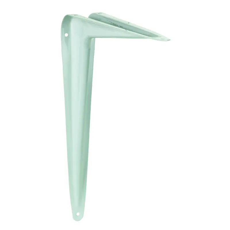White Steel Shelf Support 18 Gauge 10 Inch Length 100 Pound Capacity