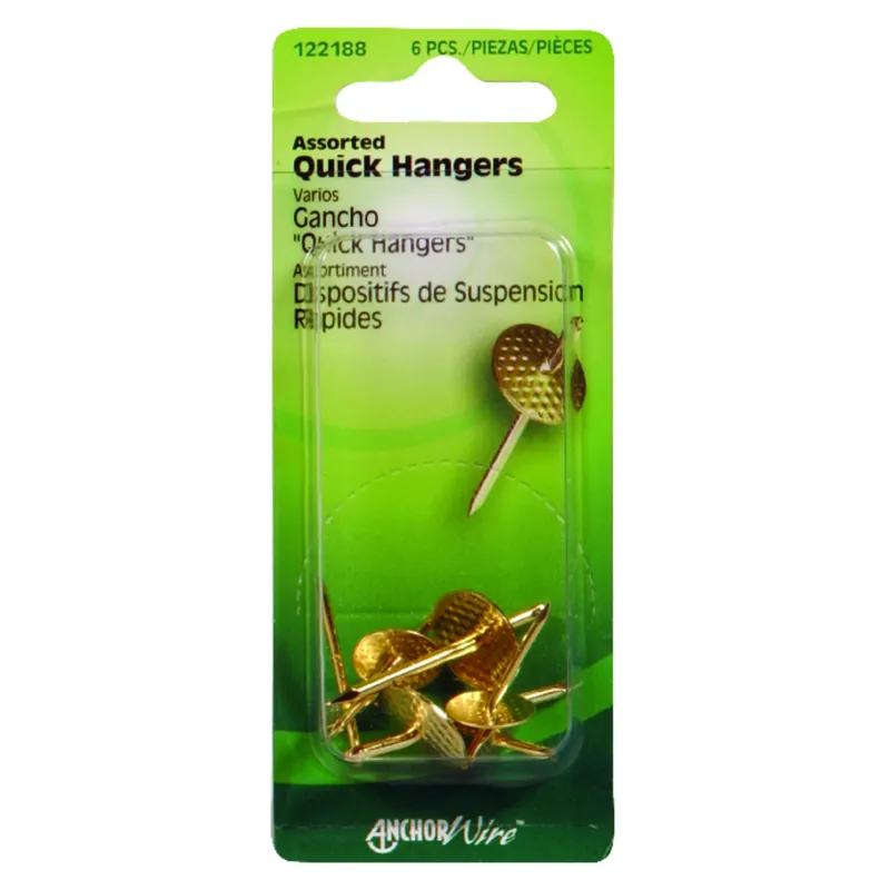 Brass-plated Assorted Quick Hanger 10 Lb 1 Pk