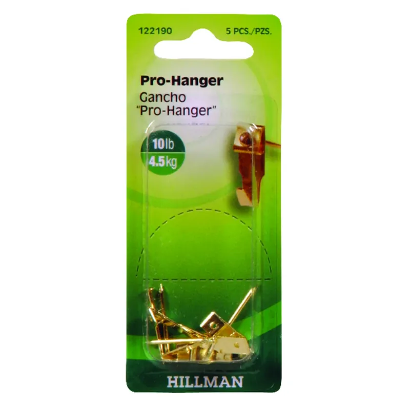 Brass-plated Gold Professional Picture Hanger 10 Lb 1 Pk