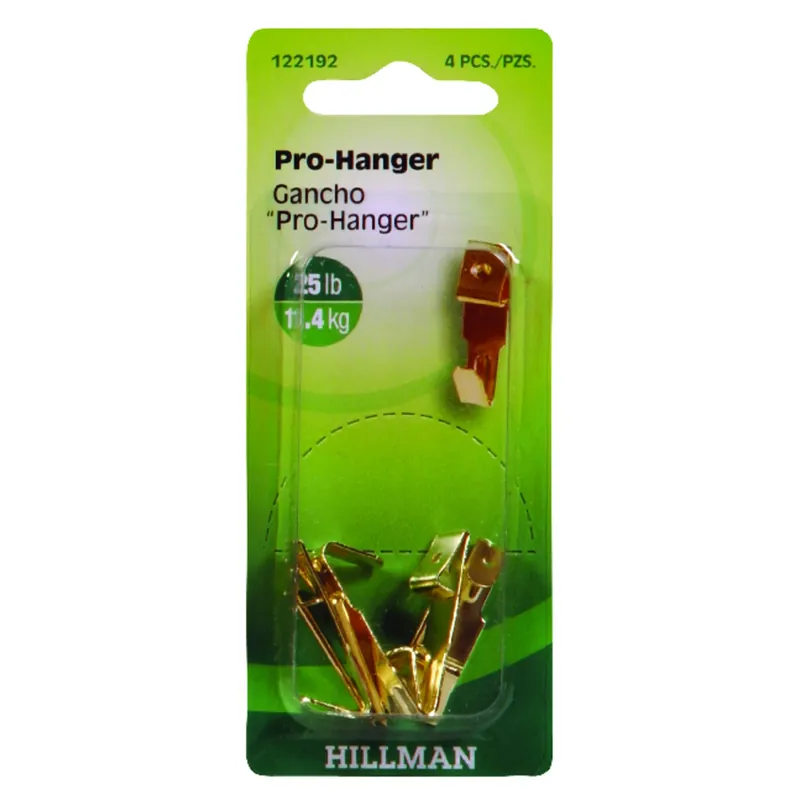 Brass-plated Gold Professional Picture Hanger 25 Lb 1 Pk