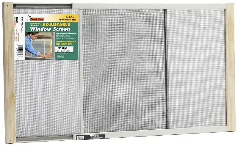 Extension Window Screen, 15 X 21 To 37 In.